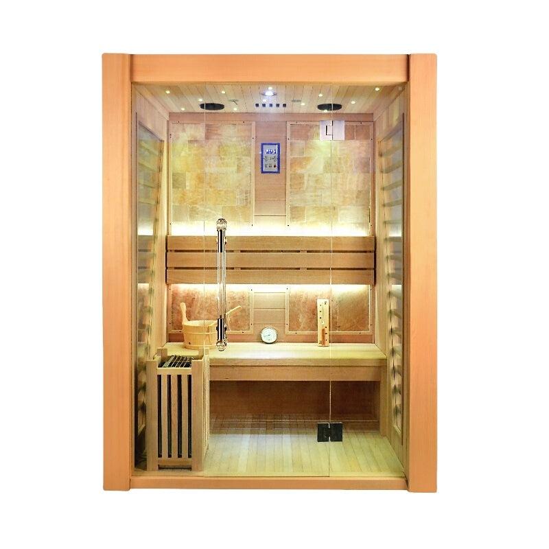 SAUNASNET® Luxury Traditional Indoor Steam Sauna Room Glass 02