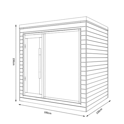 SAUNASNET Indoor Dual-System Luxury Cabin Sauna Luna - 4