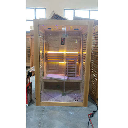 SAUNASNET® Luxury Traditional Indoor Steam Sauna Room Glass 02