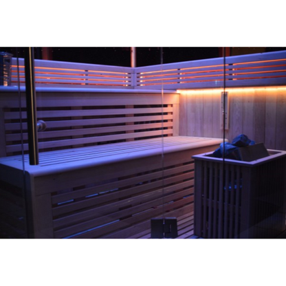 SAUNASNET Indoor New Exclusive Mirror Steam Sauna Glass 13