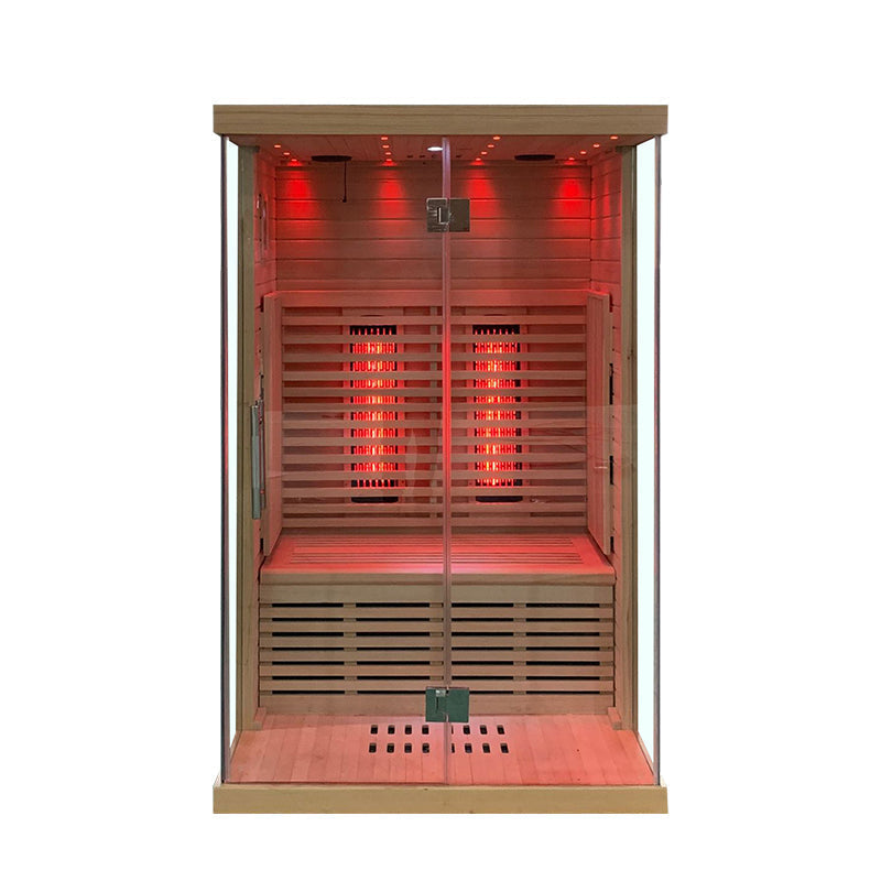 SAUNASNET Indoor Low EMF Sauna with Front Glass Far Infrared 05