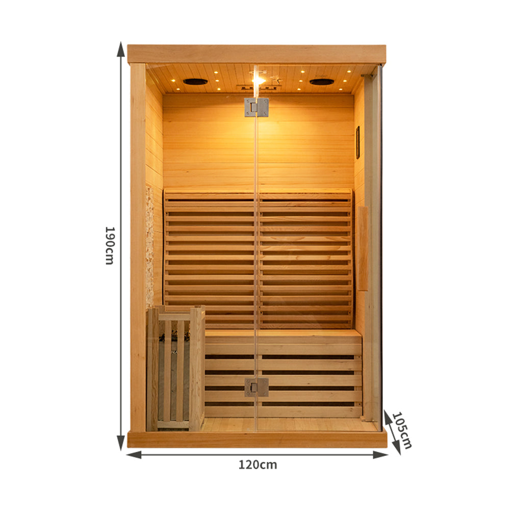 SAUNASNET Commercial Finnish Bath Home Sauna Indoor Steam Room Glass 03