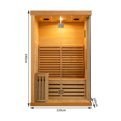 SAUNASNET Commercial Finnish Bath Home Sauna Indoor Steam Room Glass 03