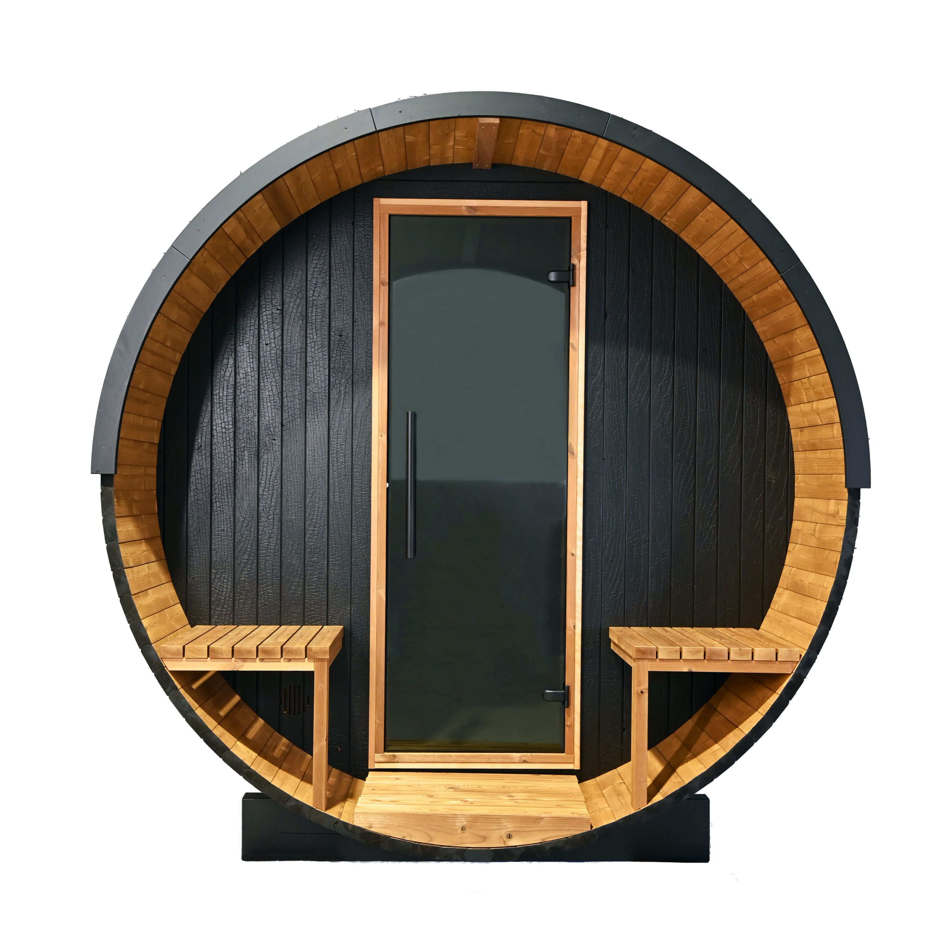 SAUNASNET 6 person Barrel Sauna DIY kit with Window Barrel 19