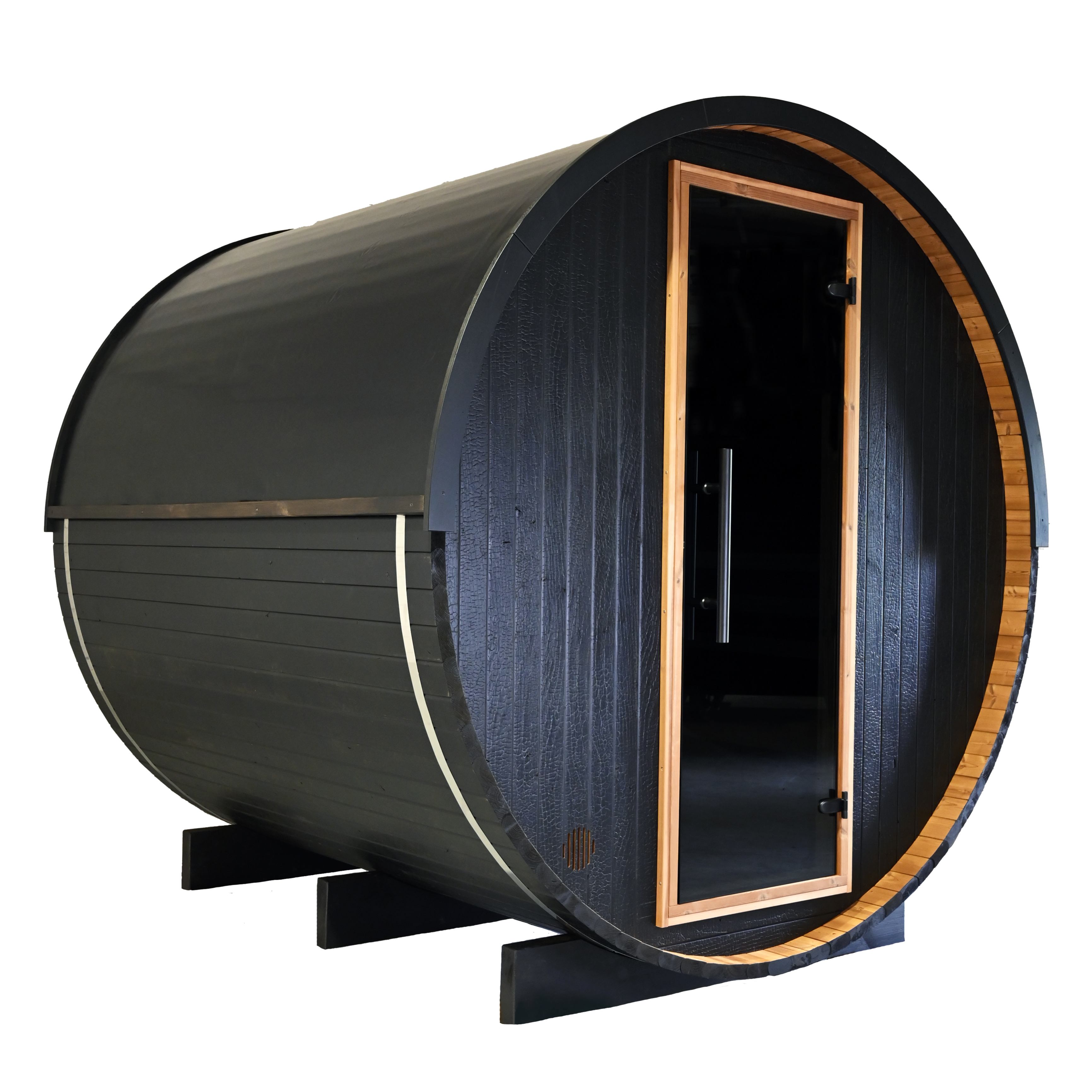 SAUNASNET 6 person Barrel Sauna DIY kit with Window Barrel 19