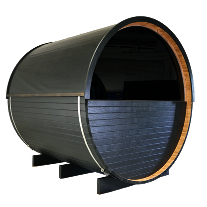 SAUNASNET 6 person Barrel Sauna DIY kit with Window Barrel 19