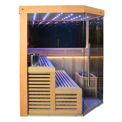 SAUNASNET Indoor New Exclusive Mirror Steam Sauna Glass 13