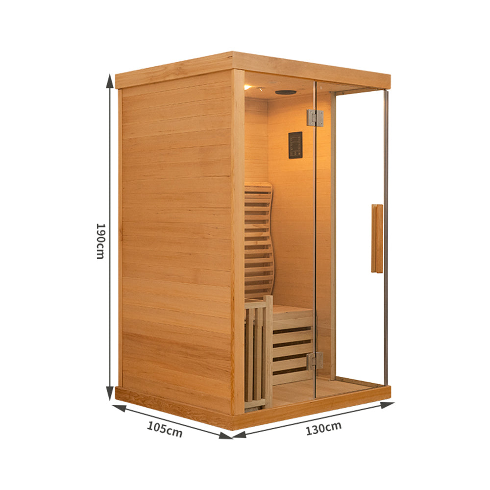 SAUNASNET Commercial Finnish Bath Home Sauna Indoor Steam Room Glass 03