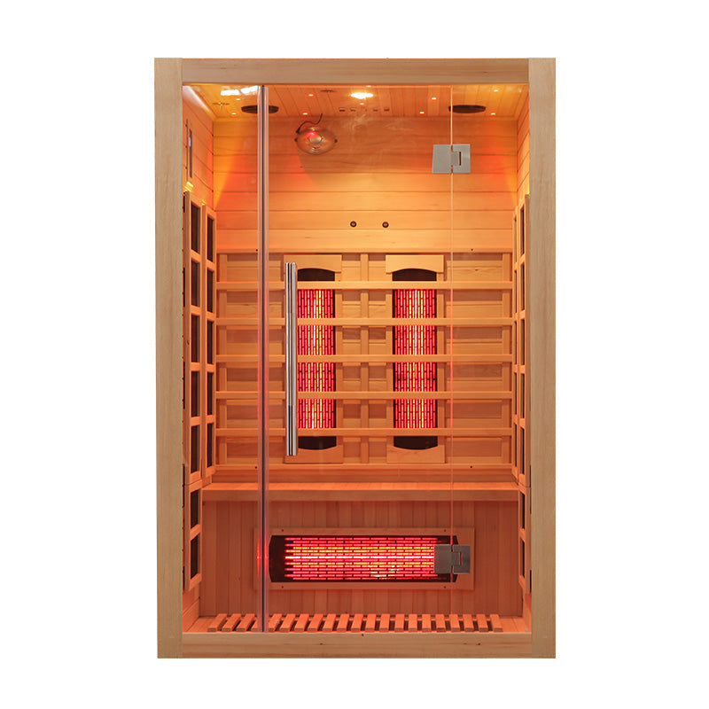 SAUNASNET Full Spectrum Indoor Solid Wood Sauna Far Infrared 11