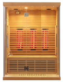 SAUNASNET Indoor Low EMF Sauna with Front Glass Far Infrared 05