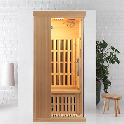 SAUNASNET Indoor Carbon Heaters Glass Door Sauna Room Far Infrared 09