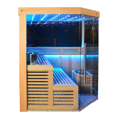 SAUNASNET Indoor New Exclusive Mirror Steam Sauna Glass 13