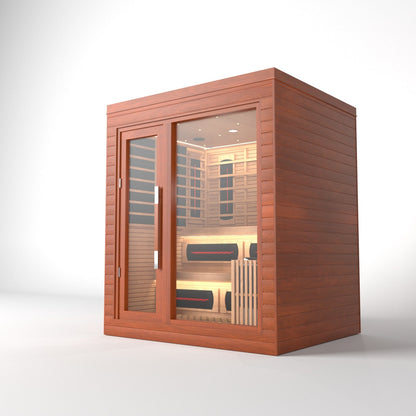 SAUNASNET Indoor Dual-System Luxury Cabin Sauna Luna - 4