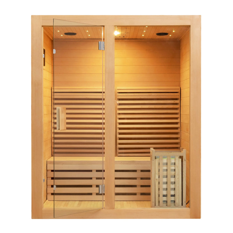 SAUNASNET Canadian Indoor Ozone Saunas And Steam Room For SPA Center Glass 08