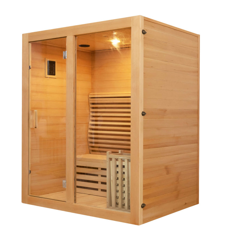 SAUNASNET Canadian Indoor Ozone Saunas And Steam Room For SPA Center Glass 08