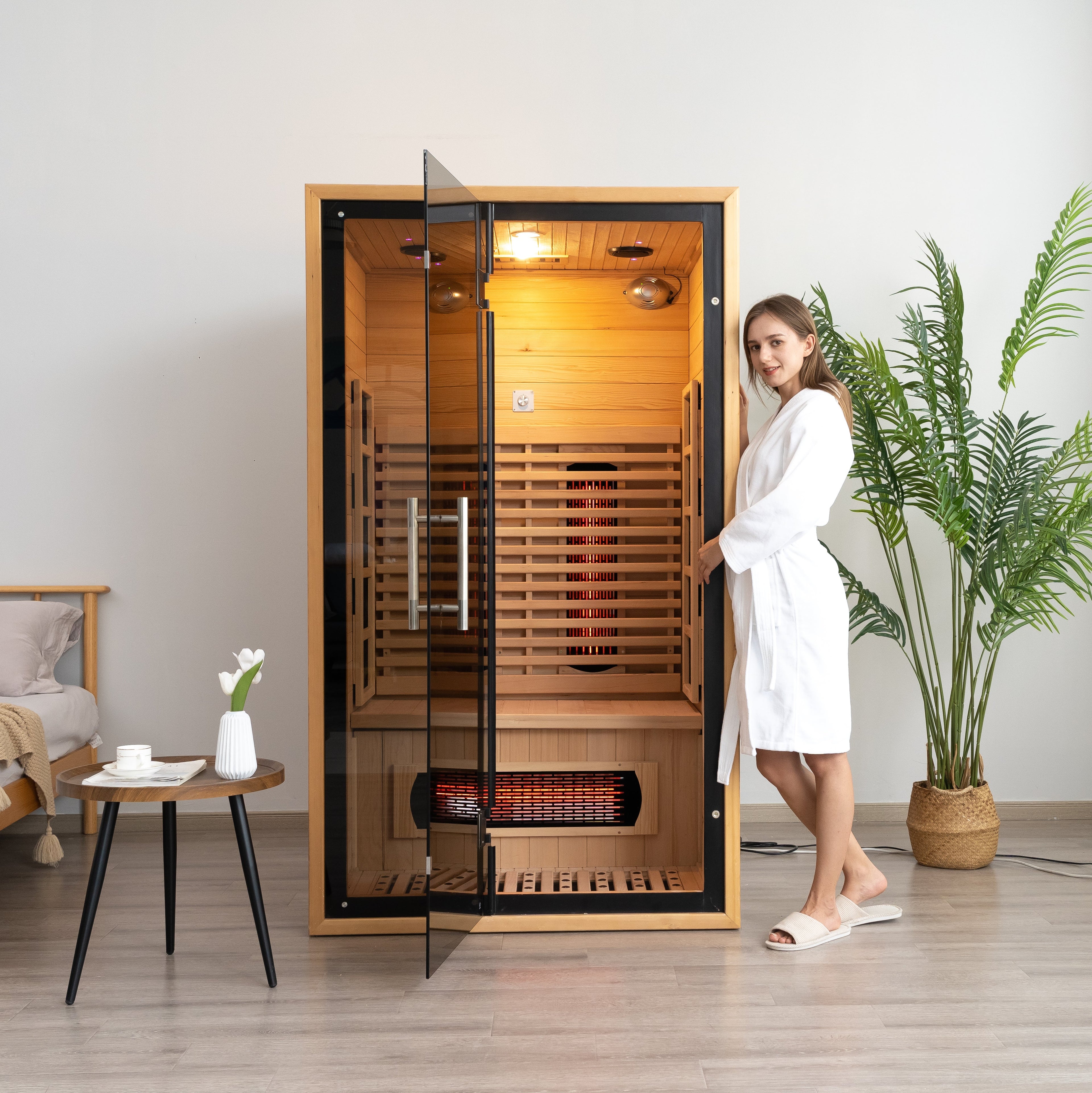 SAUNASNET Luxury Ozone Indoor Dry Sauna Far Infrared 03