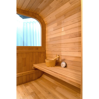 SAUNASNET 2-room Outdoor Garden Sauna Barrel 01