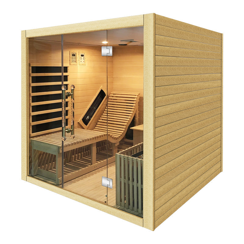 SAUNASNET Indoor Steam and Far-infrared Sauna Dual System 01