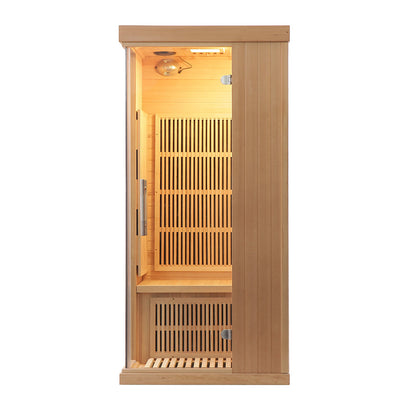 SAUNASNET Indoor Carbon Heaters Glass Door Sauna Room Far Infrared 09