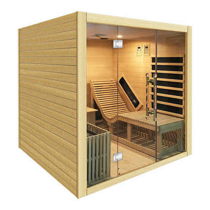 SAUNASNET Indoor Steam and Far-infrared Sauna Dual System 01