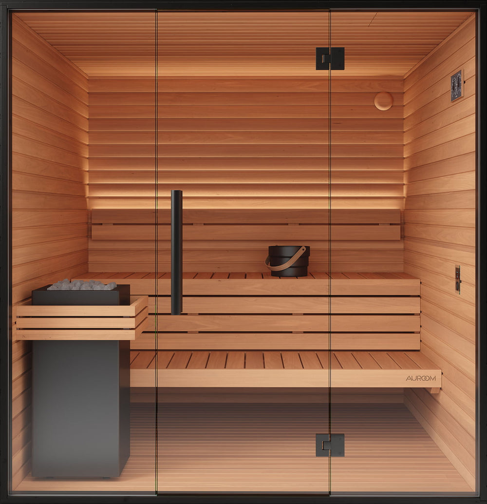 SAUNASNET Outdoor Mira Cabin Sauna Kit Black 03