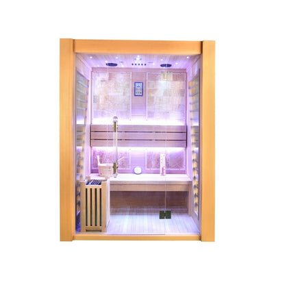 SAUNASNET® Luxury Traditional Indoor Steam Sauna Room Glass 02