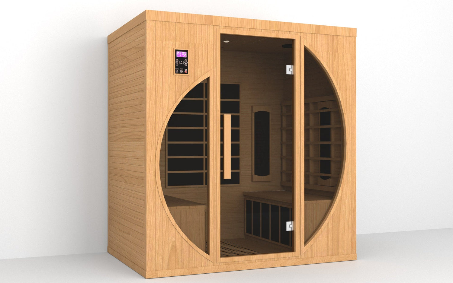 SAUNASNET Luxury Indoor Solid Wood Sauna Far Infrared 12