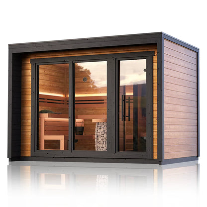 SAUNASNET Outdoor Cabin Square Sauna Terra 03