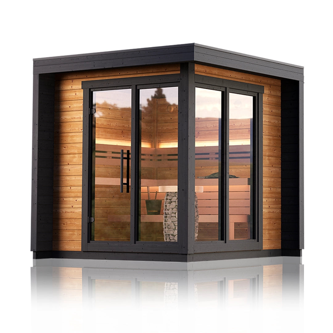 SAUNASNET Outdoor Cabin Luxury Square Bucket Terra 02