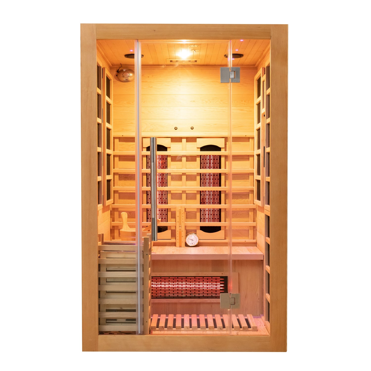 SAUNASNET Traditional Steam And Far Infrared Indoor Sauna Room Dual System 02