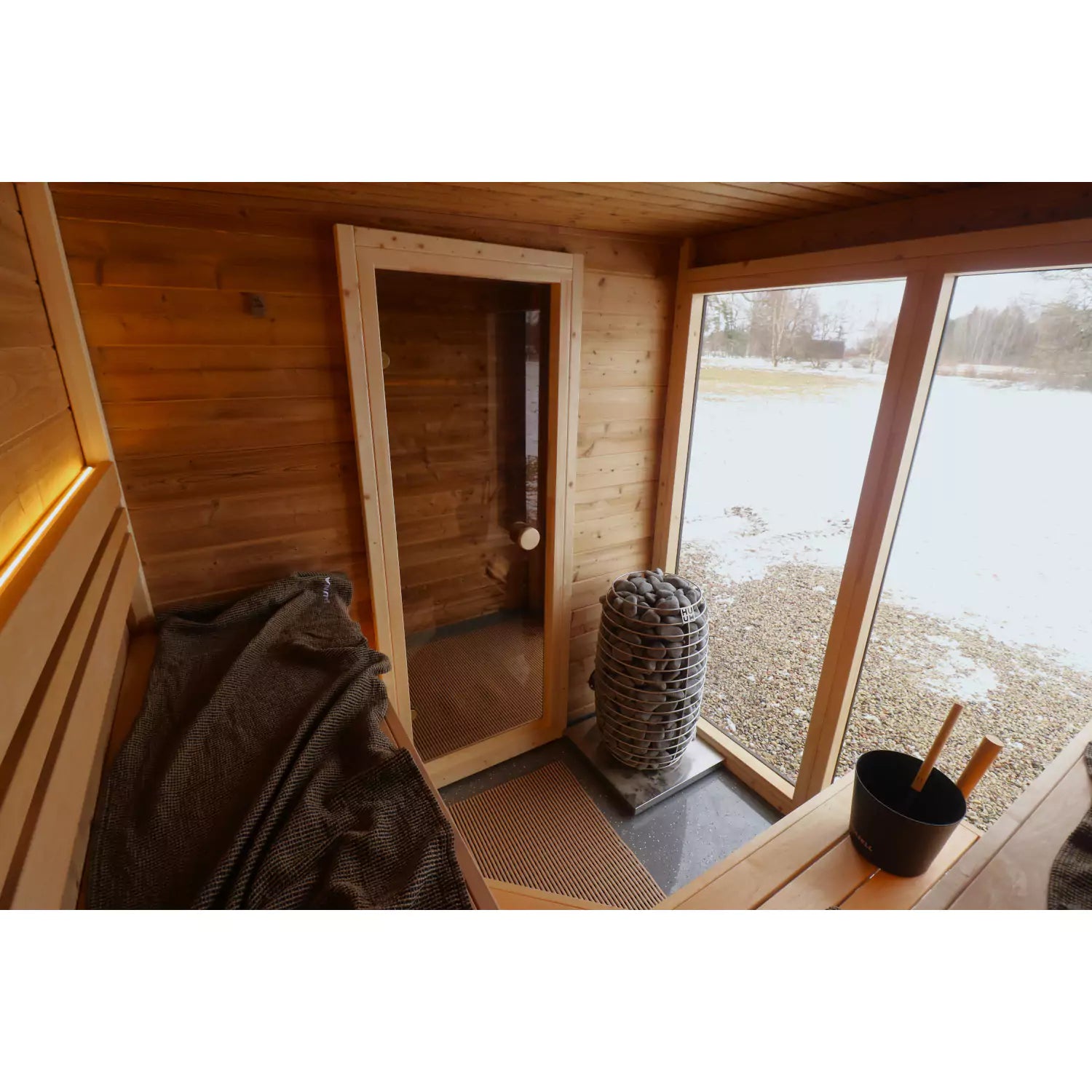 SAUNASNET Outdoor Cabin Square Sauna Terra 03