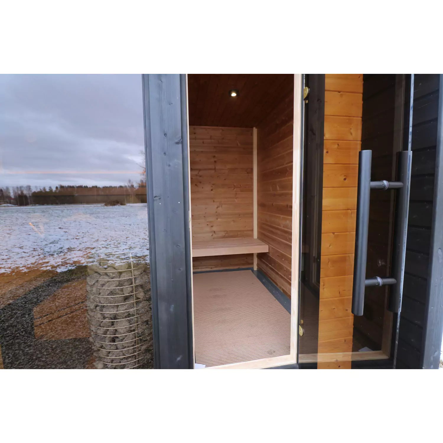 SAUNASNET Outdoor Cabin Square Sauna Terra 03