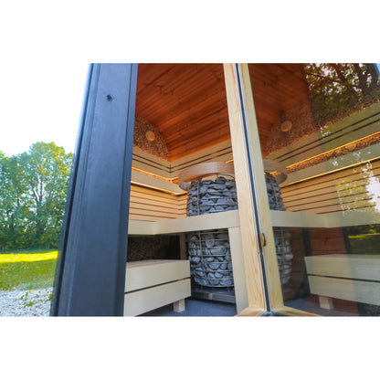 SAUNASNET Solace Cube Outdoor Cabin Sauna For 6 People Round 02