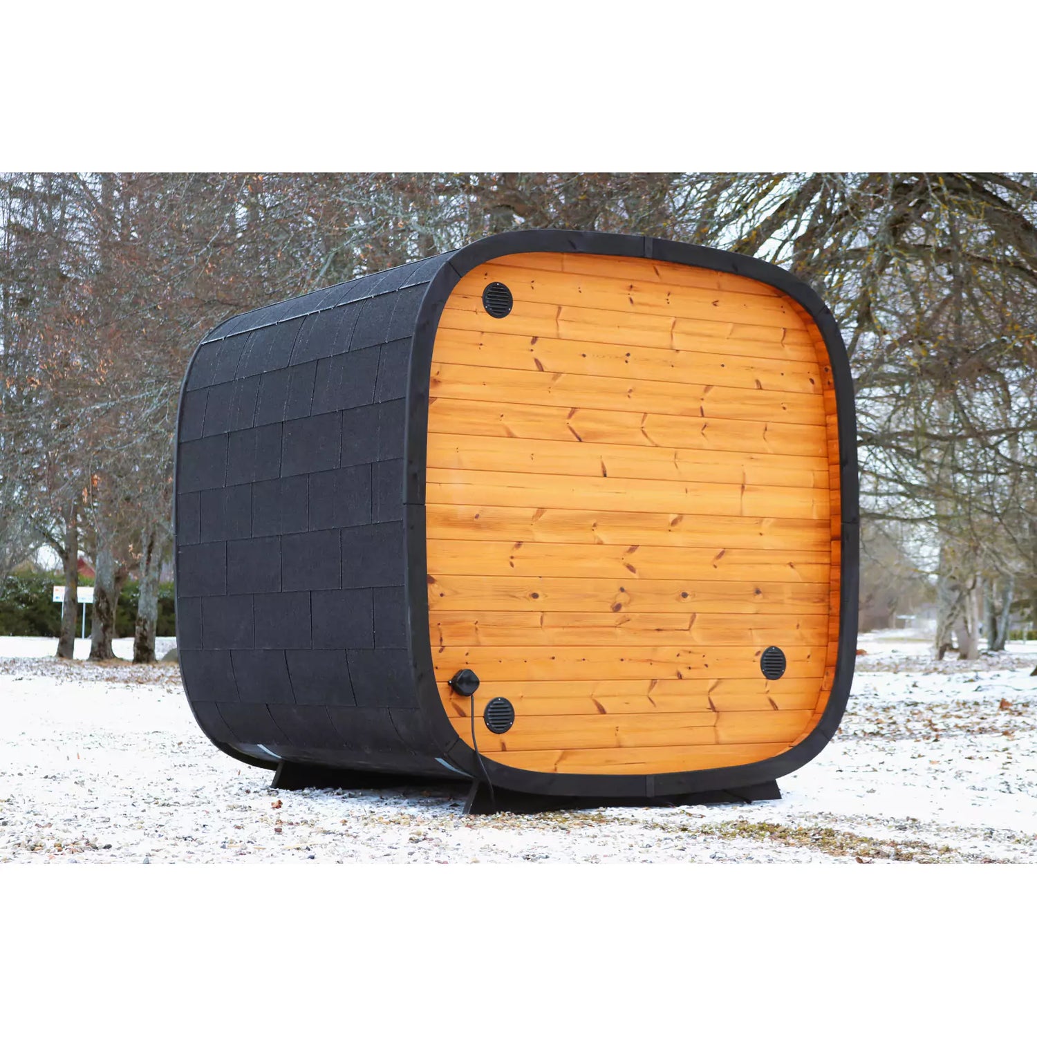 SAUNASNET Haven Cube Outdoor Cabin Sauna For 2-4 People Round 04